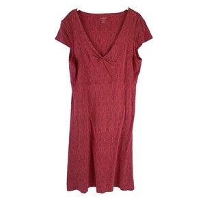 Toad And Co Rosemarie Dress Pink Tencel Organic Cotton Outdoor Casual Comfort
